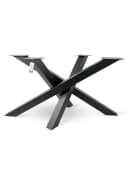 holz4home® Tischgestell aus Metall Schwarz Pulverbeschichtet Schwerlast Bild 2