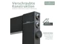 holz4home® Kaminholzregal aus Metall Schwarz Bild 3