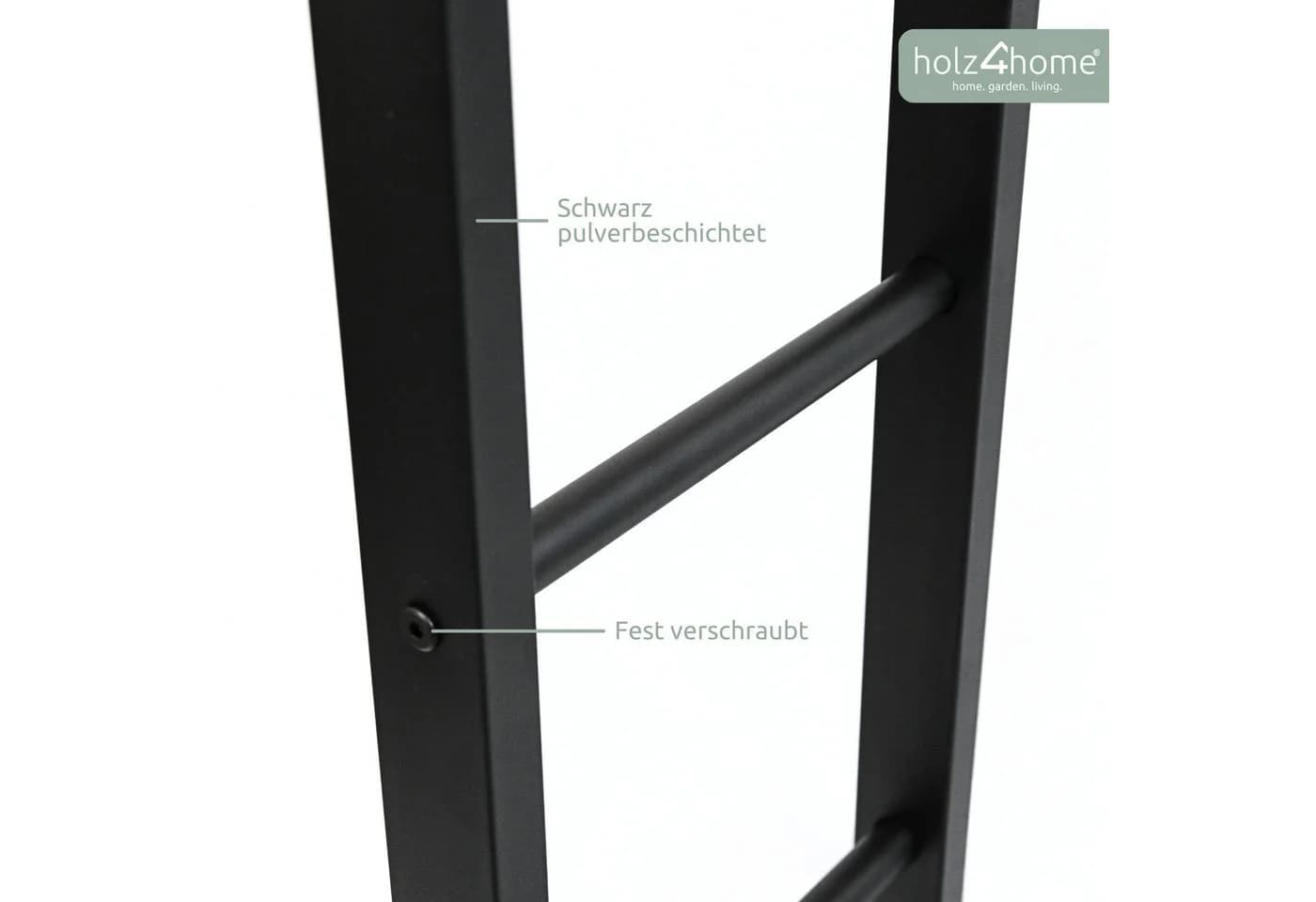 holz4home® Kaminholzregal aus Metall Schwarz - Bild 5