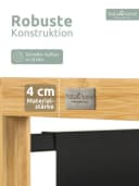 holz4home® Getränkekistenregal Bambus Metall Schwarz Bild 4