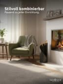 holz4home® Kamingarnitur 5-tlg. Grauschwarz mit Holzgriff & Ofenhandschuh Bild 1