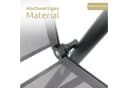 deluxe4home Gartenstuhl Hochlehner Grau Klappbar & 7-stufig verstellbar Bild 5