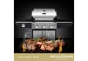 deluxe4home® Grillwagen Gasgrill mit Deckel, 3 + 1 Seitenbrenner, Thermometer Bild 3