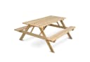 holz4home® Gartenbank Picknickbank mit Tisch Massivholz Bild 2