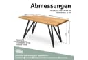 holz4home® Esstisch Massivholztisch aus Eiche 4 cm dick Bild 4