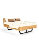 holz4home® Massivholzbett Eiche mit Metall-/Holzkufen Bild 2