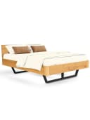 holz4home® Massivholzbett Eiche mit Metall-/Holzbeinen Bild 2