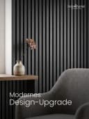 holz4home® Akustikpaneel Set 2-tlg. MDF Holzoptik Schwarz Bild 4