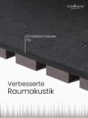 holz4home® Akustikpaneel Set 2-tlg. MDF Holzoptik Schwarz Bild 5