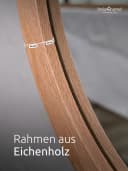 holz4home® Wandspiegel Rund Eiche massiv 60/80 cm Bild 1