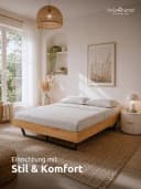 holz4home® Massivholzbett Eiche Klassik ohne Kopfteil Bild 1