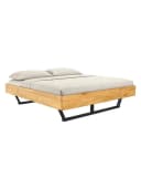 holz4home® Massivholzbett Eiche Klassik ohne Kopfteil Bild 2