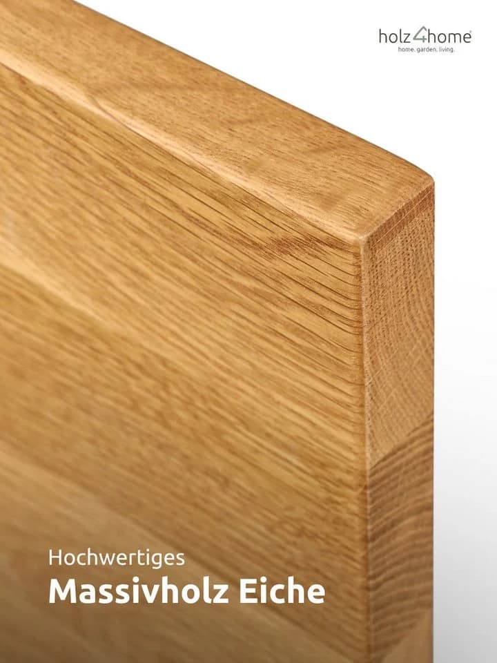 holz4home® Massivholzbett Eiche Klassik ohne Kopfteil - Bild 3