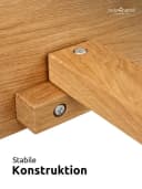 holz4home® Massivholzbett Eiche Klassik ohne Kopfteil Bild 4