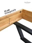 holz4home® Massivholzbett Eiche Klassik ohne Kopfteil Bild 5