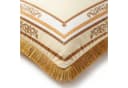 Belle Arti Dekokissen Samt mit Löwen- oder Kronenmotiv Beige/Weiß Bild 1