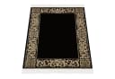 Belle Arti Luxus Teppich Viskose Schwarz Gold Barock Bild 1