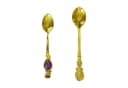 Belle Arti Zuckerdose Set Glas Gold Barockstil mit Ständer Bild 3