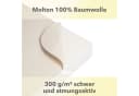 STUDIO Spannbettlaken Molton 100% Baumwolle 90x200 cm Bild 4