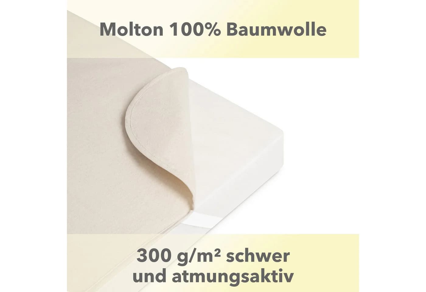 STUDIO Spannbettlaken Molton 100% Baumwolle 90x200 cm - Bild 4