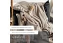 Blanketino Wohndecke Strick Design Champagner 150x210 cm Baumwolle Bild 4