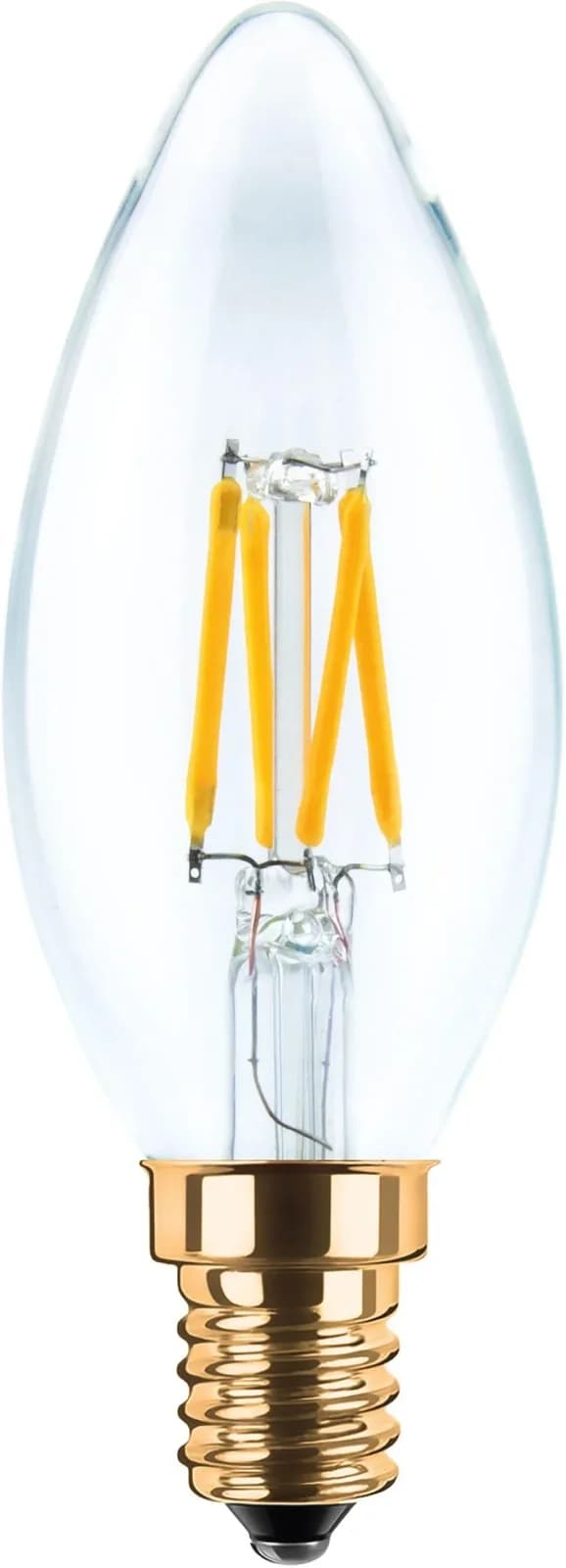 SEGULA LED-Kerzenlampe E14 3W 2.200K Filament klar