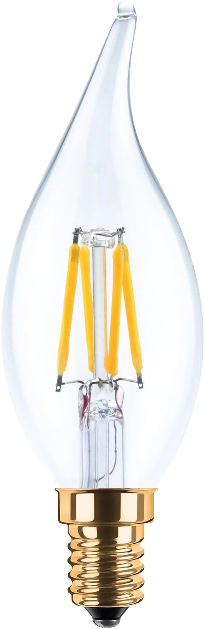 SEGULA LED-Kerze Windstoß E14 3W 2.200K Filament
