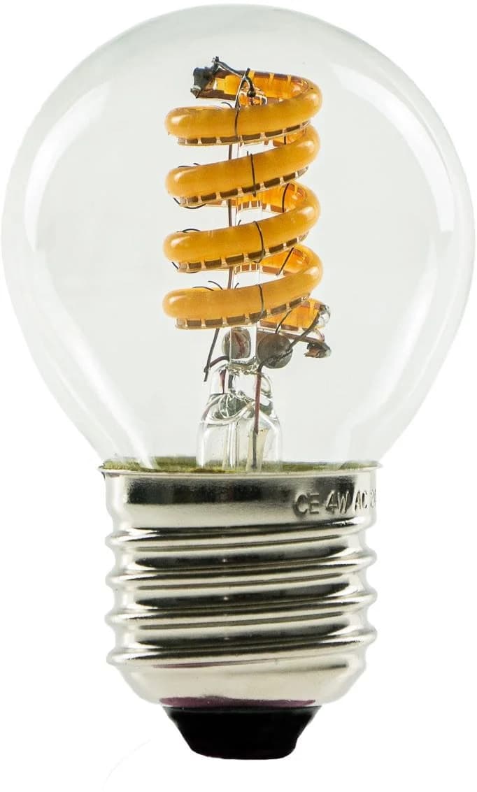 SEGULA LED Golfball Curved Klar E27 Dimmbar Retro