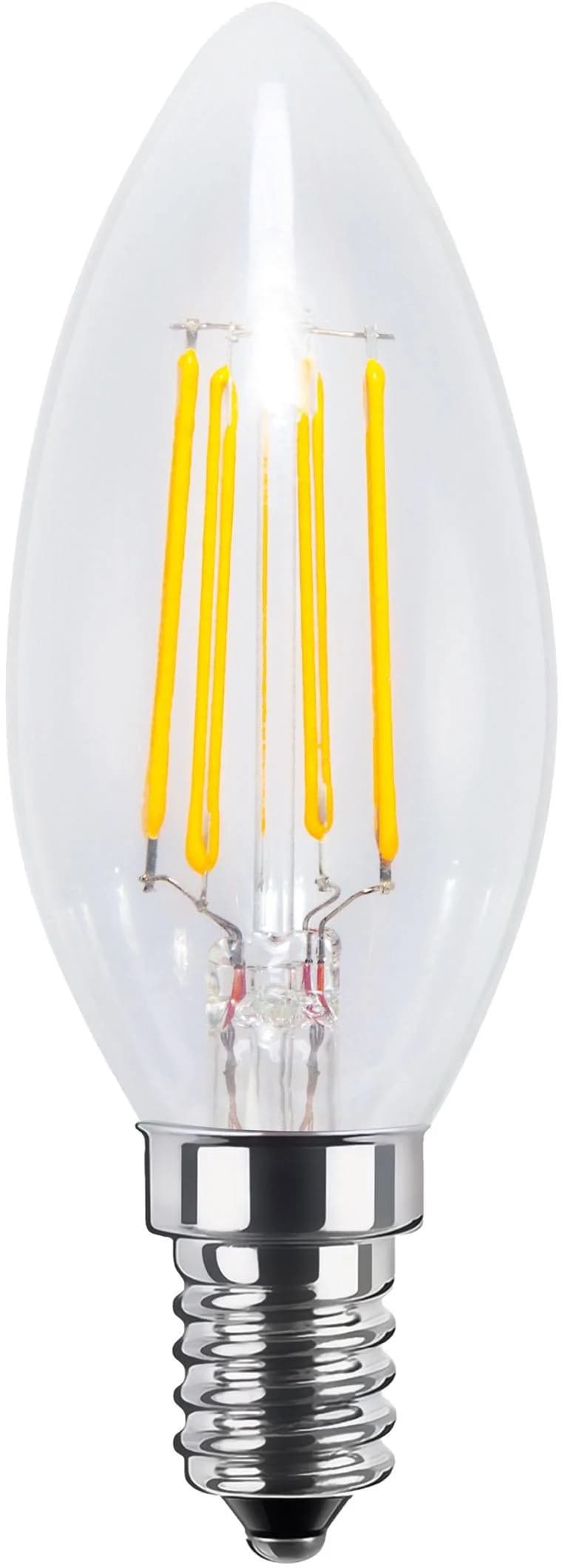 SEGULA LED Kerze klar E14 dimmbar warmweiß