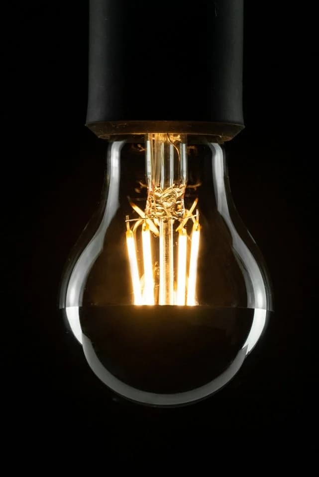 Segula LED Glühlampe Spiegelkopf E27 Warmweiß Dimmbar Silber