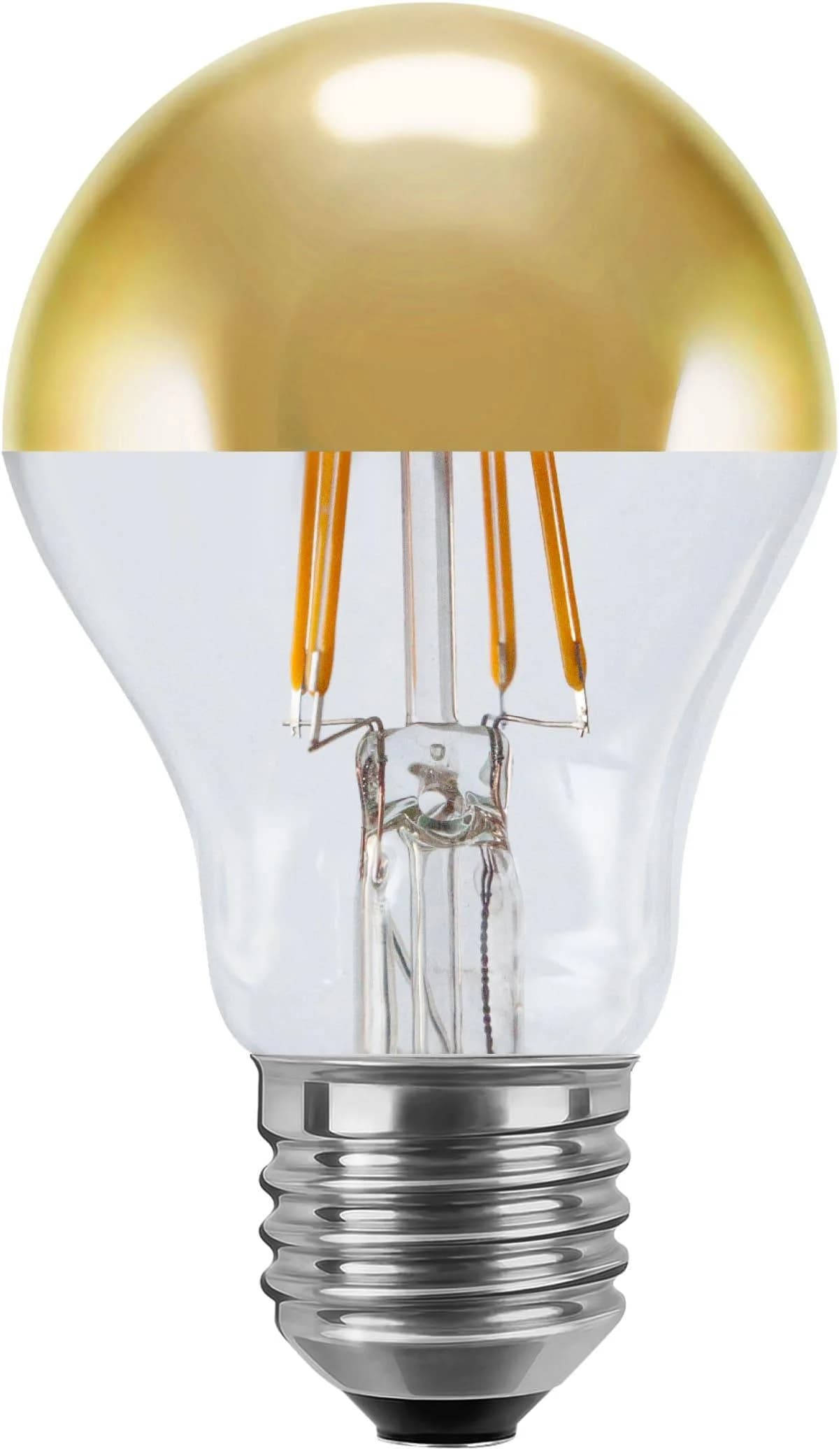 SEGULA LED-Lampe E27 3,2W 927 Kopfspiegel Gold
