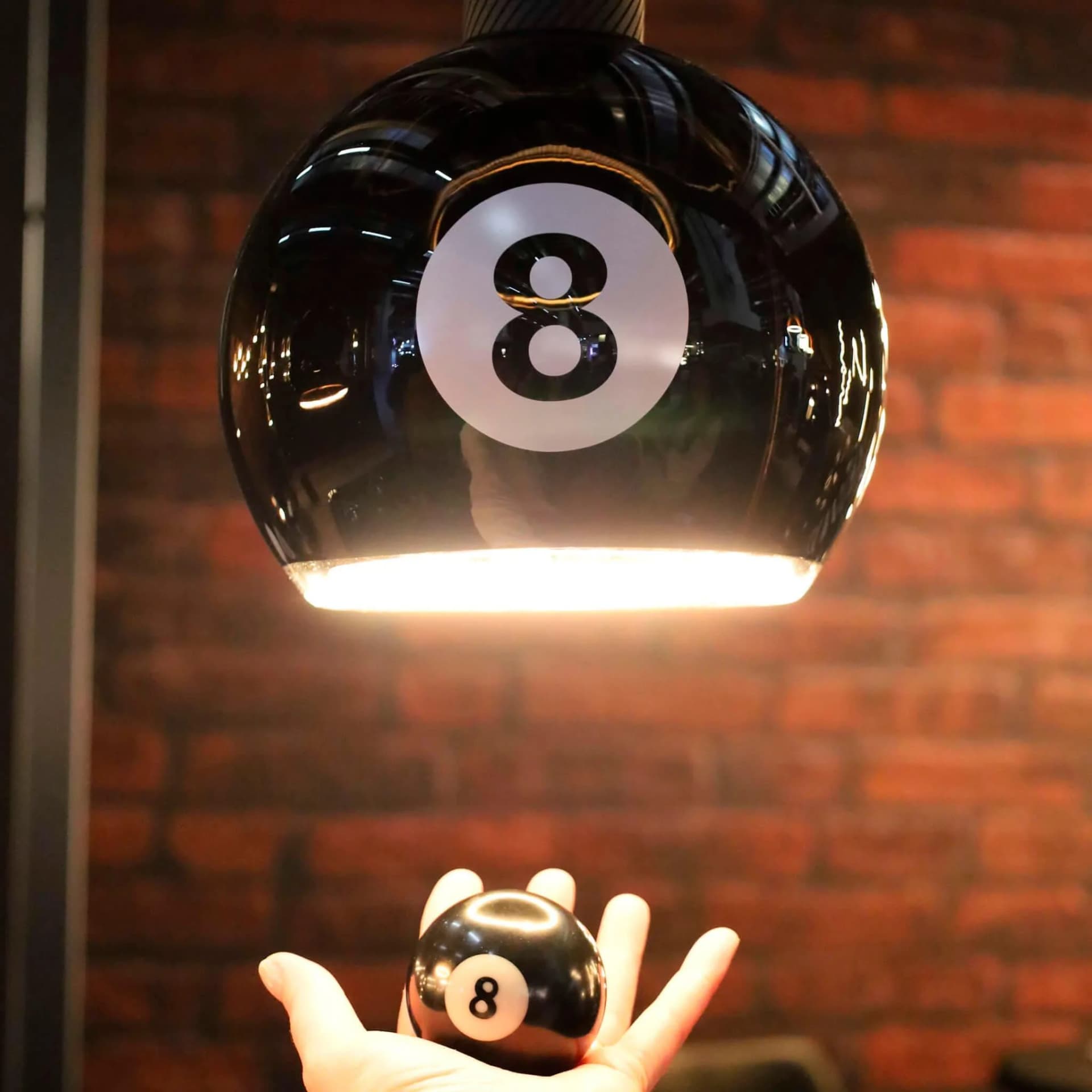 Segula LED-Globe Floating Billard black 8 E27 4W