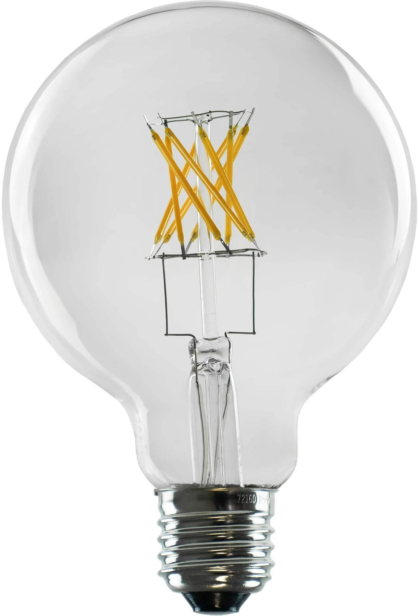 SEGULA LED-Globe G95 E27 6,5W 2.700K dimmbar klar