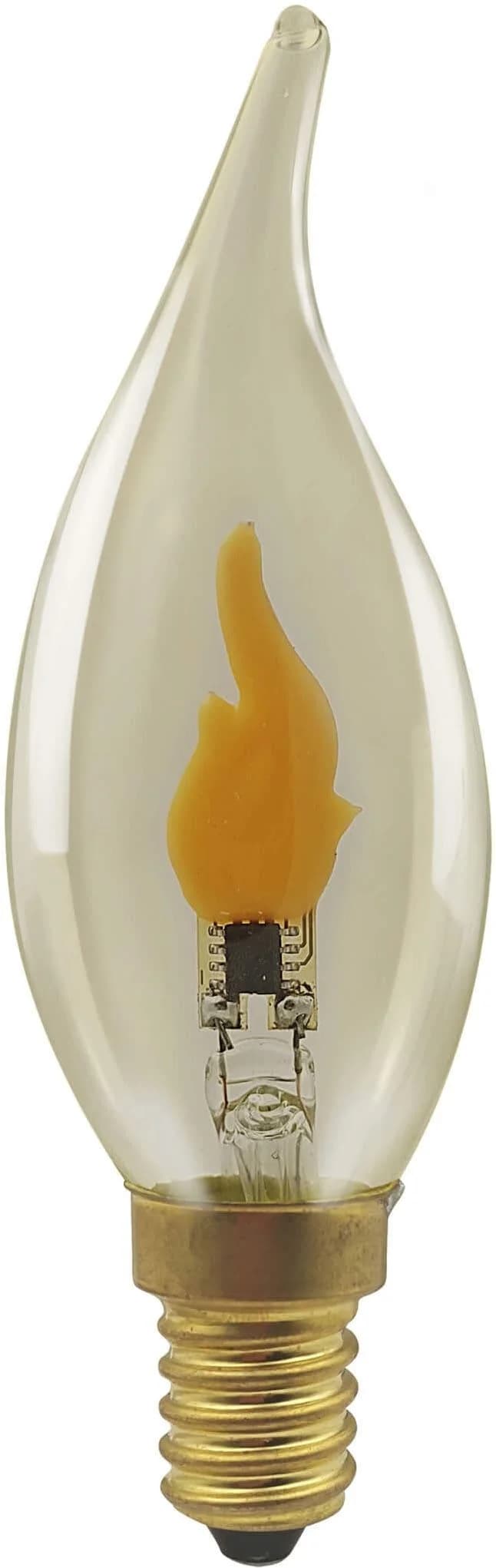 SEGULA LED Fire Flame Line E14 0,2W Kerze Windstoß rauch 818