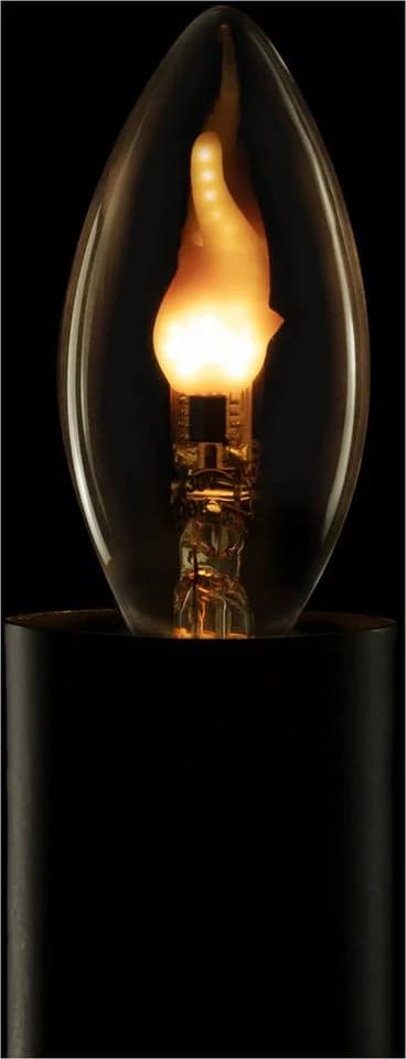 Segula LED Fire Flame Line E14 0,2W Kerze Rauchgrau 1.800 K