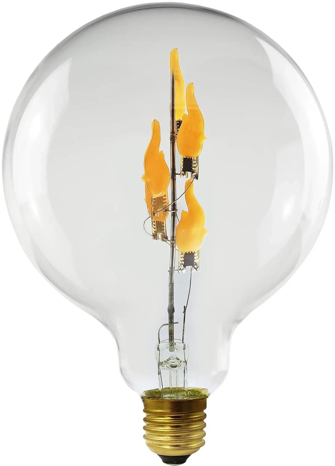 Segula LED Fire Flame Line E27 1W G125 klar stehend 1800K