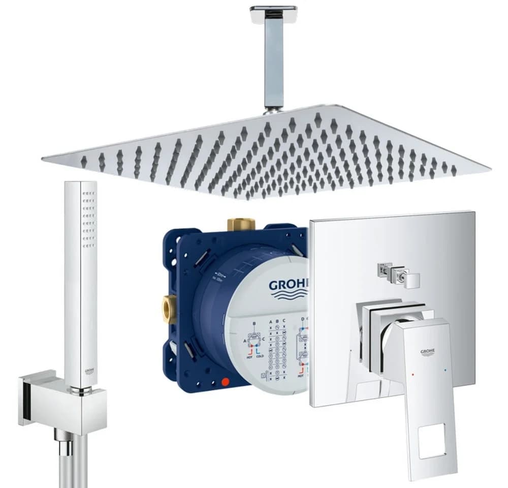 Grohe Jowi Duscharmatur Eurcocube Unterputz Duschsystem Kopfbrause