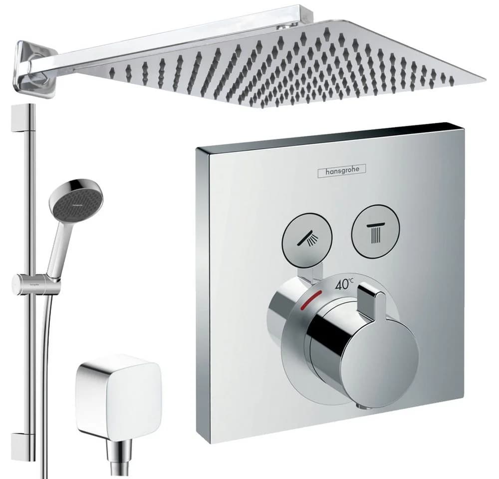 Hansgrohe ShowerSelect Thermostat Unterputz Duschsystem mit Kopfbrause