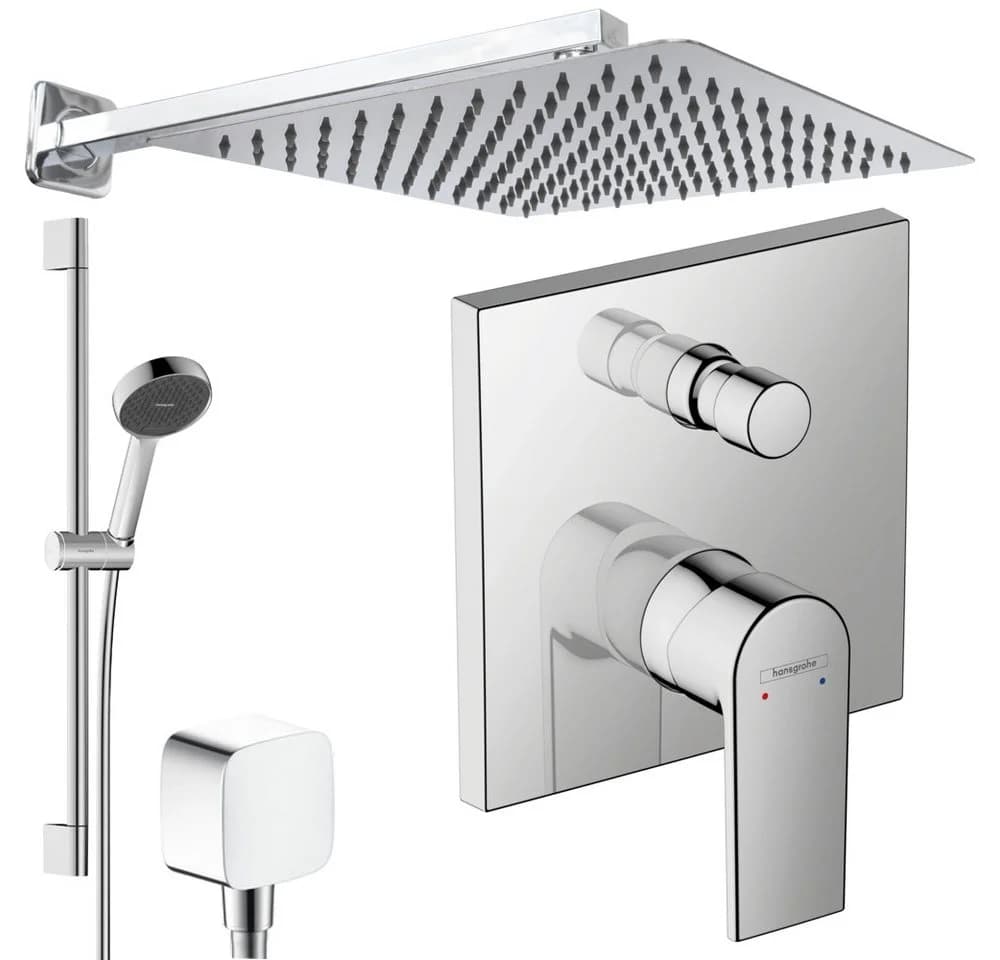 Hansgrohe Vernis Shape Unterputz Duschsystem mit Jowi Kopfbrause