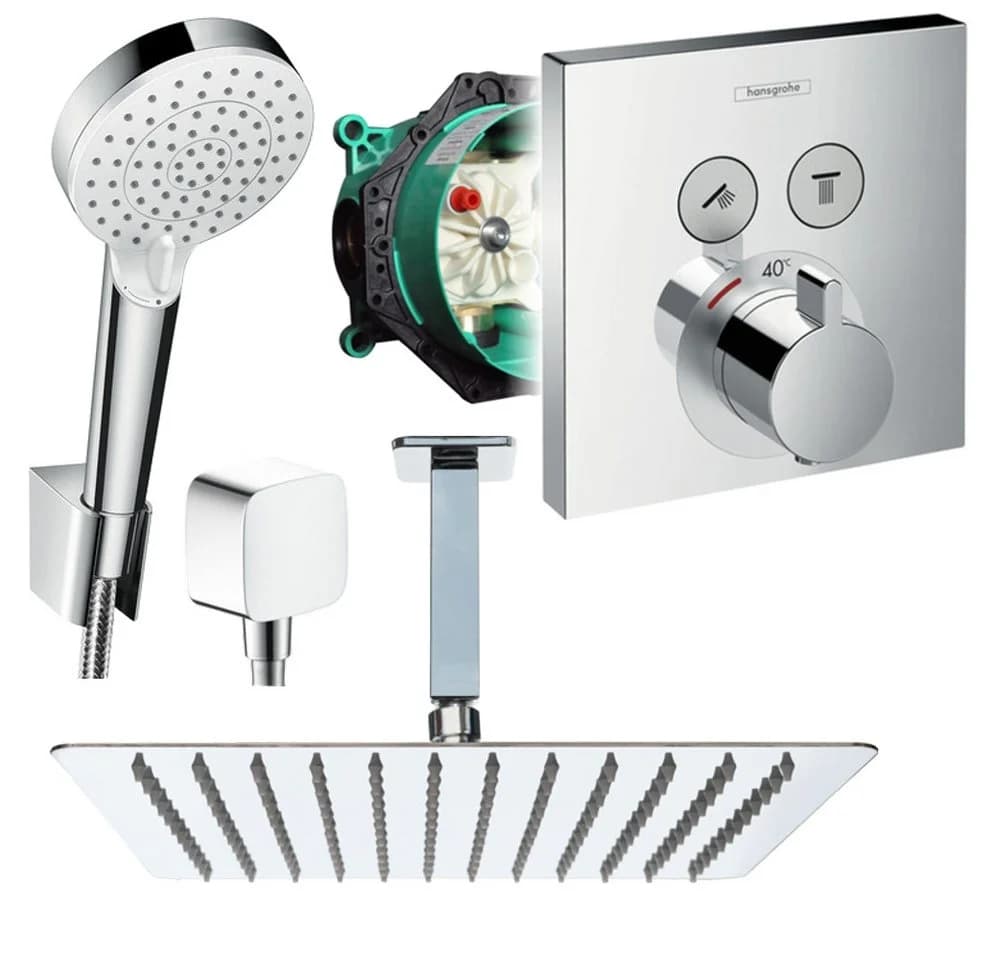 Hansgrohe ShowerSelect Thermostat Unterputz Duschsystem Set