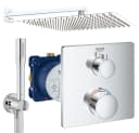 Grohe und Jowi Duscharmatur Regendusche Unterputz Grohtherm Thermostat 360mm Kopfbrause Bild 2