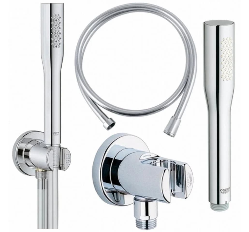 Grohe und Jowi Duscharmatur Regendusche Unterputz Grohtherm Thermostat 360mm Kopfbrause - Bild 4
