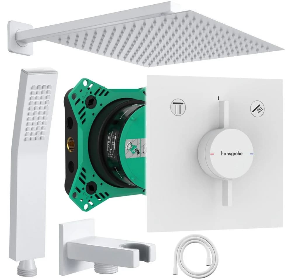 Hansgrohe und Jowi Duscharmatur DuoTurn E Unterputz Duschsystem Mattweiß