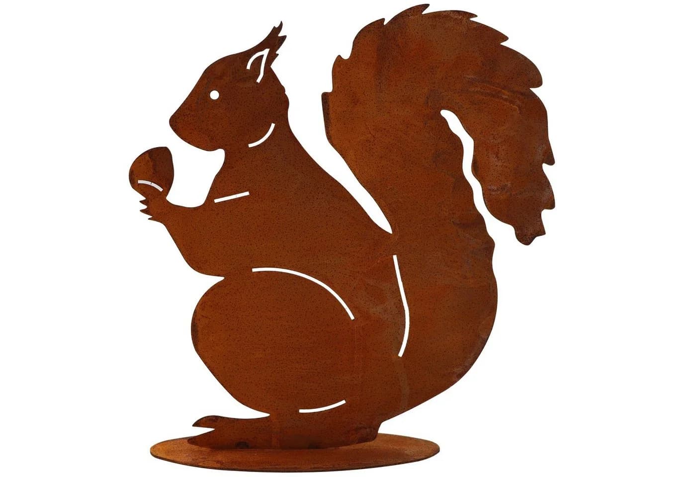 Rostikal Gartenfigur Eichhörnchen Rost Deko Metall - Bild 2