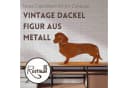 Rustikal Gartenfigur Dackel aus Metall Edelrost Bild 3