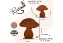 Rostikal Pilzfigur 2er-Set Edelrost Braun Garten Deko Bild 1