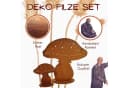Rostikal Pilzfigur 2er-Set Edelrost Braun Garten Deko Bild 3