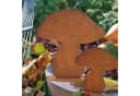 Rostikal Pilzfigur 2er-Set Edelrost Braun Garten Deko Bild 5