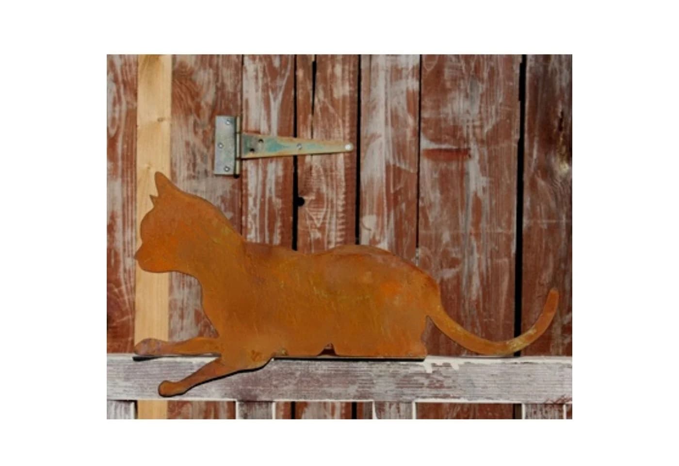 Rostikal Kantenhocker Katze Dekofigur Wohnzimmer Gartendeko - Bild 5