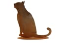 Rostikal Gartenfigur Katze Edelrost-Patina Metall-Deko wetterfest Bild 2